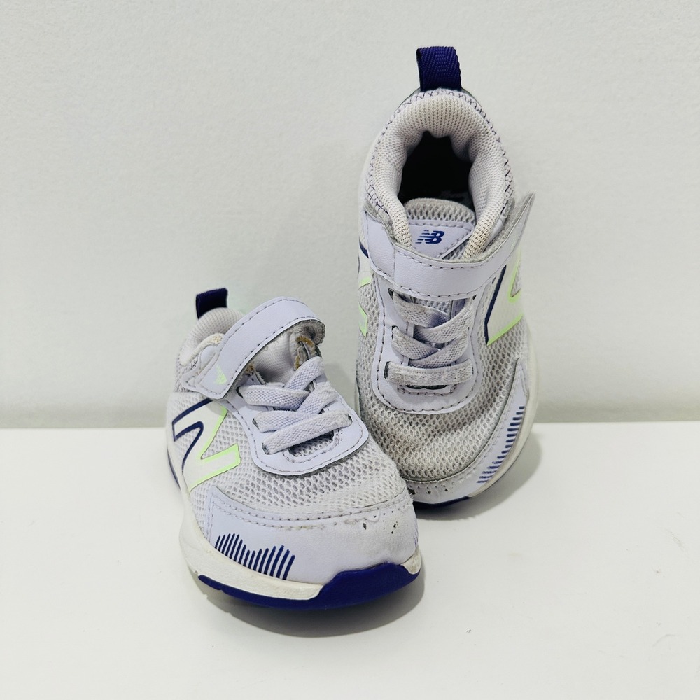 New Balance IT545LA1 Toddler Infant US5 Sneakers Grey White Lime Blue Shoe